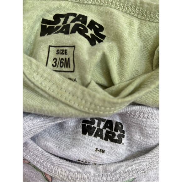 STAR WARS Infant 0-6 Mos Baby Yoda Grogu The Mandalorian Bundle Jacket/Pants & T - Picture 3 of 10